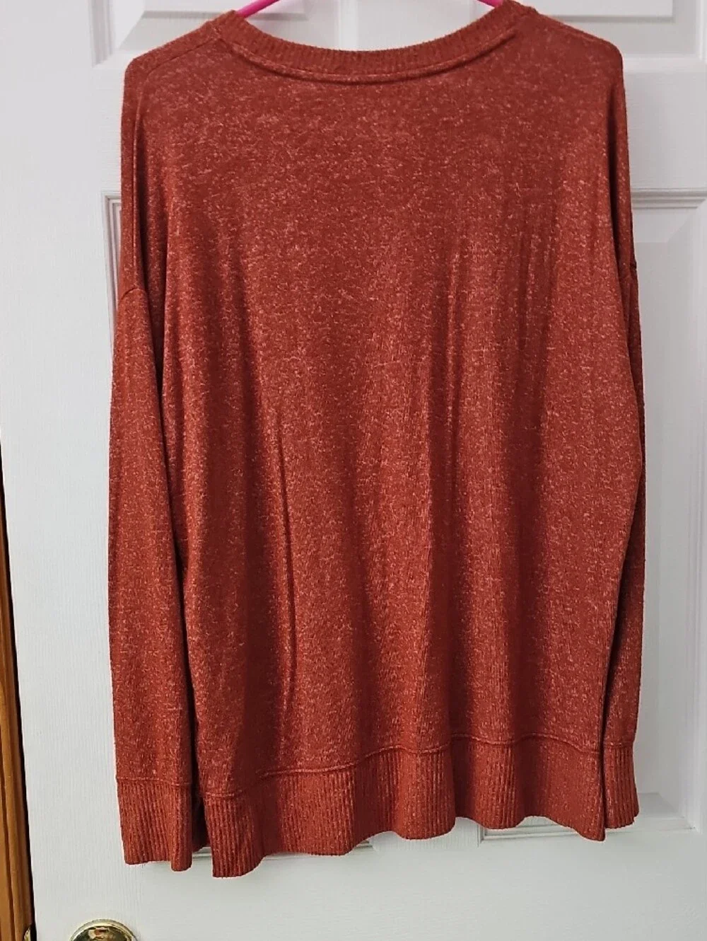Time and Tru Rust Crewneck Sweater